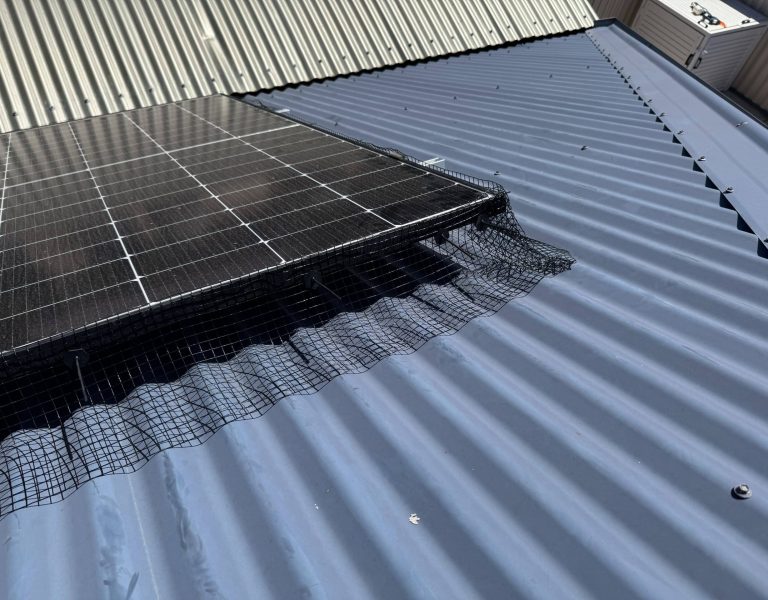 Solar pannel bird vermin proofing